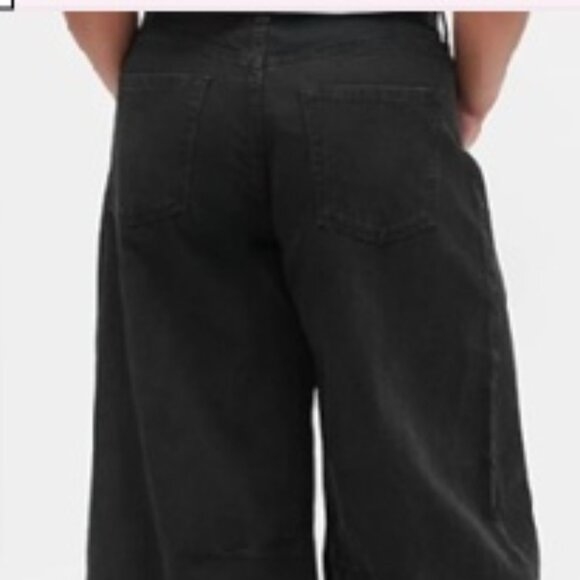 GAP Women's High Rise Ultrasoft Horseshoe Jeans - Petite 28/6 Black - Picture 3 of 5